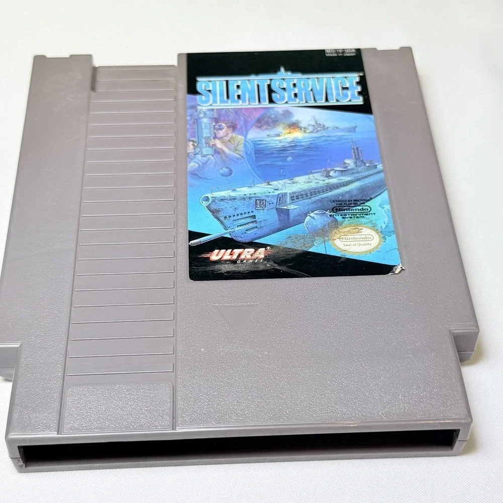 Silent Service NES Nintendo Entertainment System Submarine Simulation Video Game